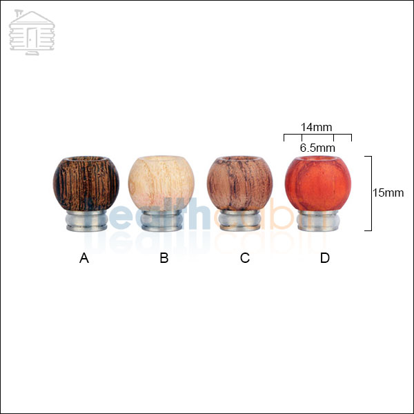 Wooden Spherical 510 Drip Tip